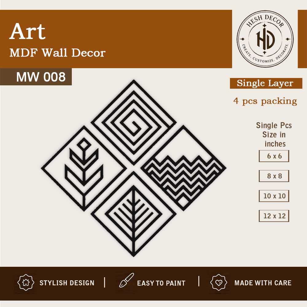 Art MDF Wall Decor - MW 008